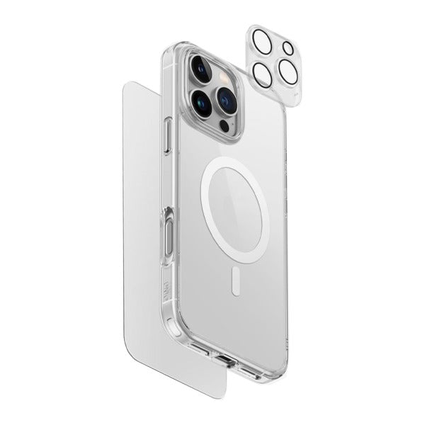 Uniq iPhone 16 Pro Max Hybrid ClearVue MagSafe 360 Essential Bundle Pack Uniq iPhone 16 Pro Max Hybrid ClearVue MagSafe 360 Essential Bundle Pack